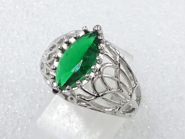 色石　指輪(15.5号)